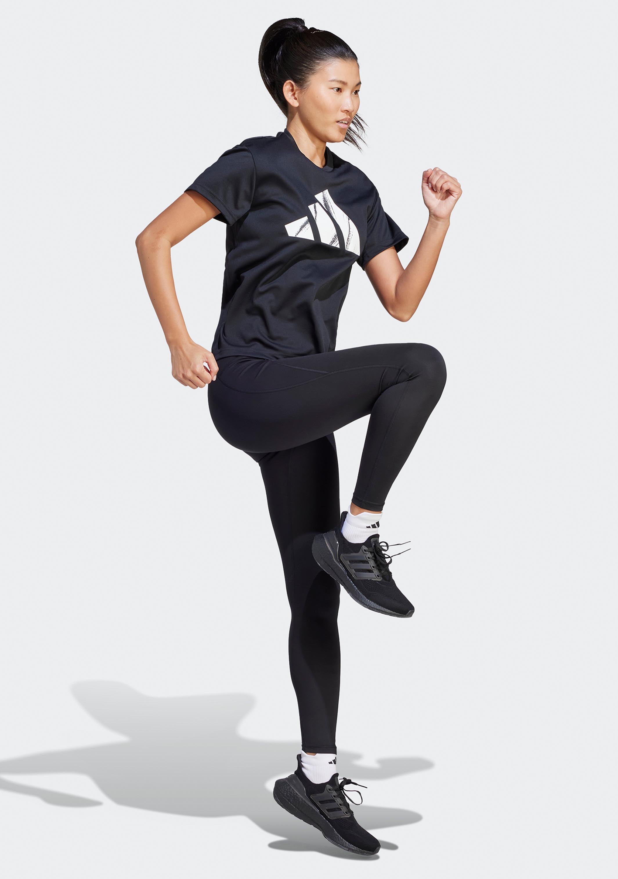 Adidas Women's Run It Brand Love T-Shirt - Comfortable Running & Workout Tee for Gym, Jogging, and Casual Wear