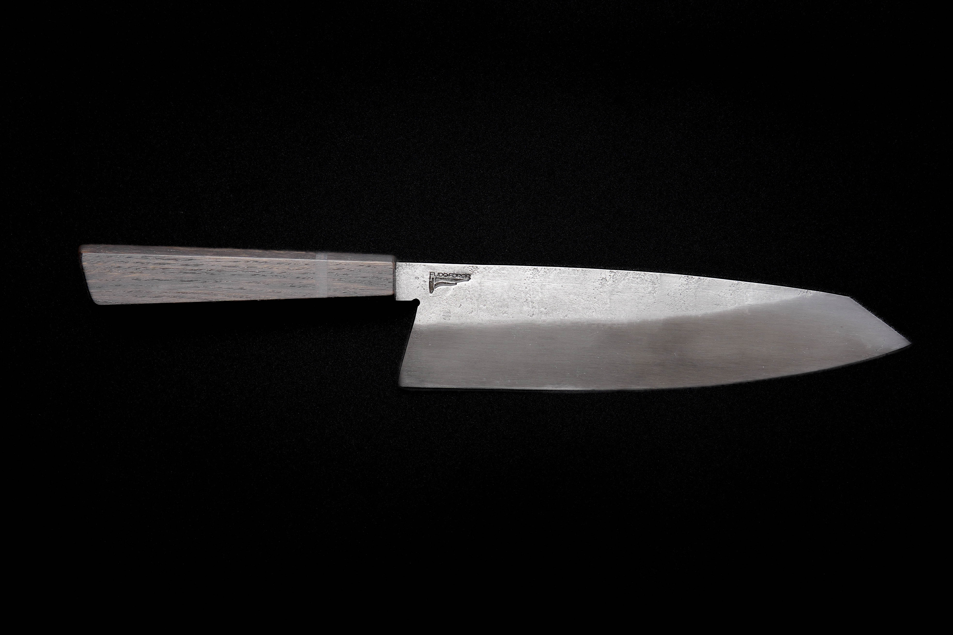 Premium Fudo Forge 210mm Brute de Forge Gyuto Chef Knife - Handcrafted Japanese Kitchen Knife by Erich Orris #1321 - Perfect for Sushi, Meat Cutting & Professional Cooking