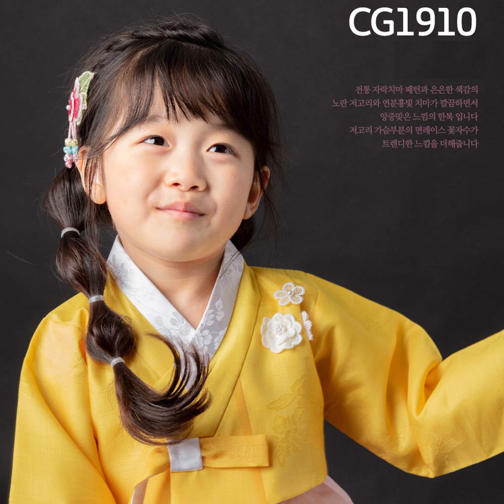 Korean Hanbok Traditional Dress for Baby Girls - Elegant & Comfortable Outfit for Birthday, New Year, Party & Festival Celebrations (Style CG1910) - Perfect for Cultural Events, Photo Shoots & Special Occasions