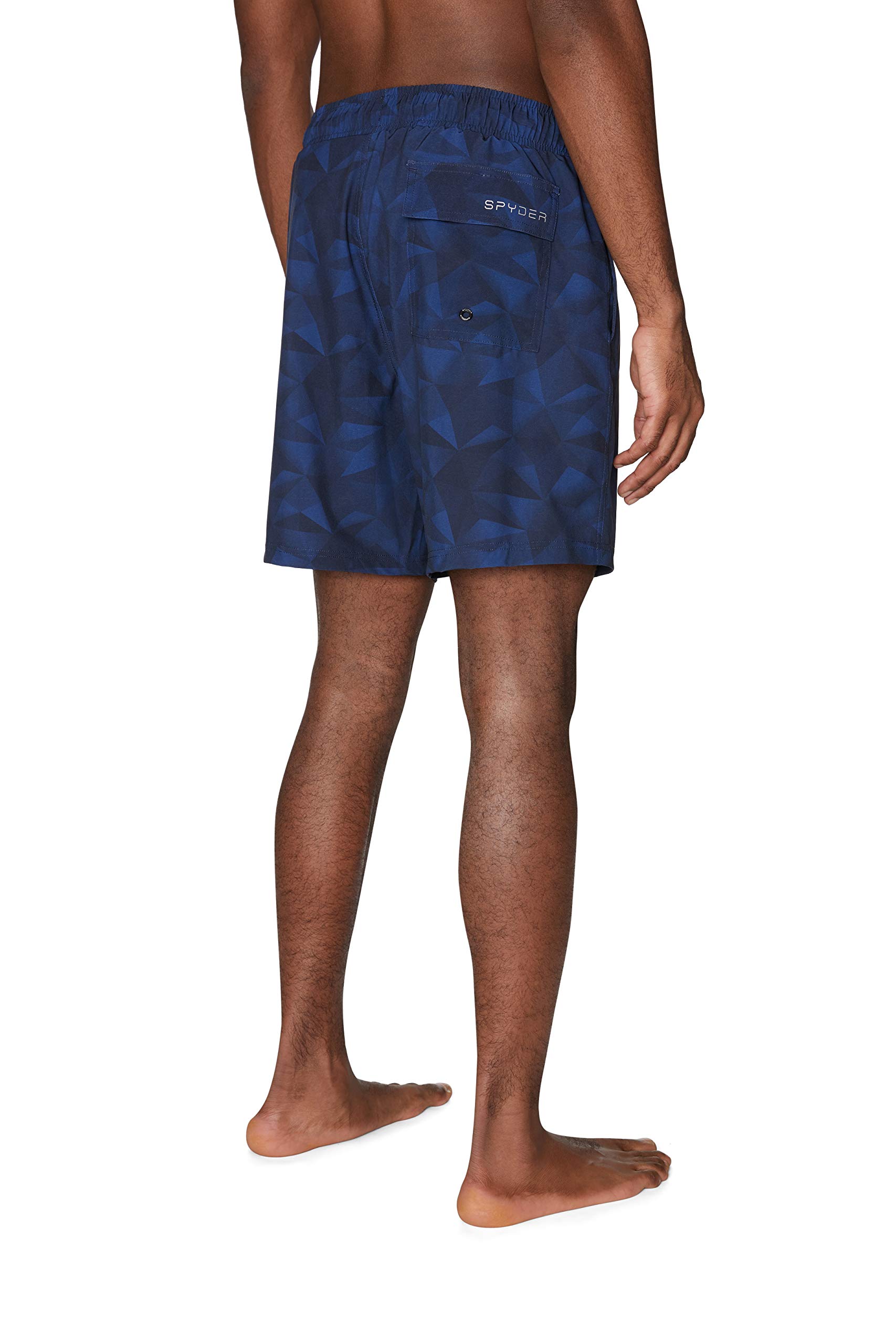 Spyder Men's Quick-Dry Stretch 7-inch Board Swim Trunks with UPF 50+ Sun Protection, Pockets & Mesh Liner - Perfect for Swimming, Beach, Gym & Water Sports