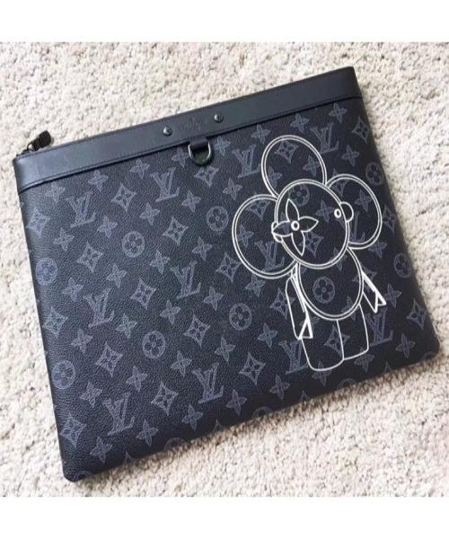 LV Keepall Bandouliere 45 Monogram Eclipse Canvas Travel Duffle Bag - Stylish Carry-On Luggage for Weekend Getaways & Business Trips