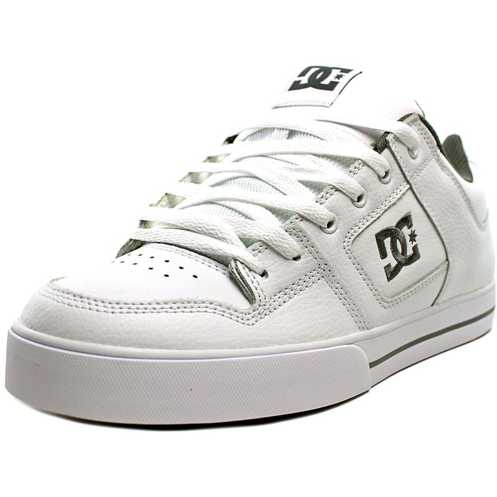 DC Shoes Men's Pure M Skate Shoes - White/Battleship/White Size 11 | Lightweight & Durable for Skateboarding, Streetwear & Casual Wear