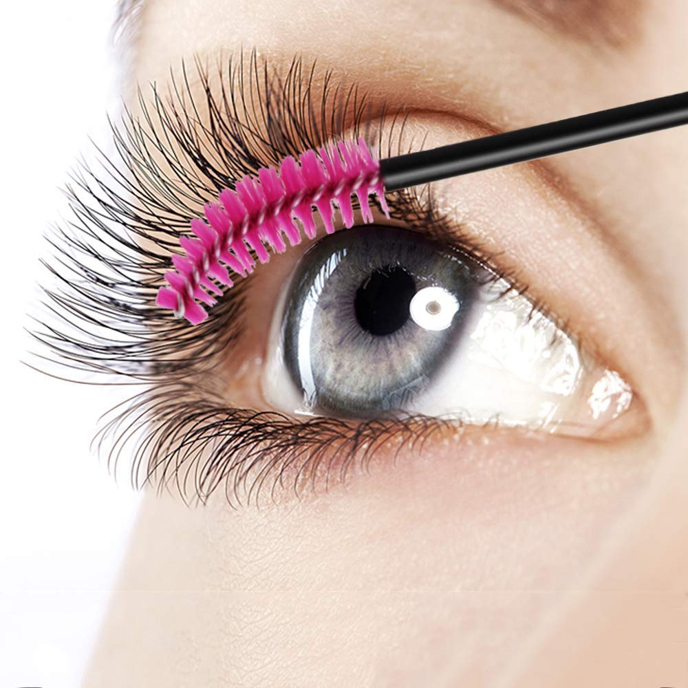 Disposable Eyelash Brushes & Mascara Wands - 200pc Multi-Colored Eyelash & Eyebrow Applicator Kit for Professional Makeup Artists & DIY Beauty - Perfect for Salon, Home Use & Travel Makeup Essentials