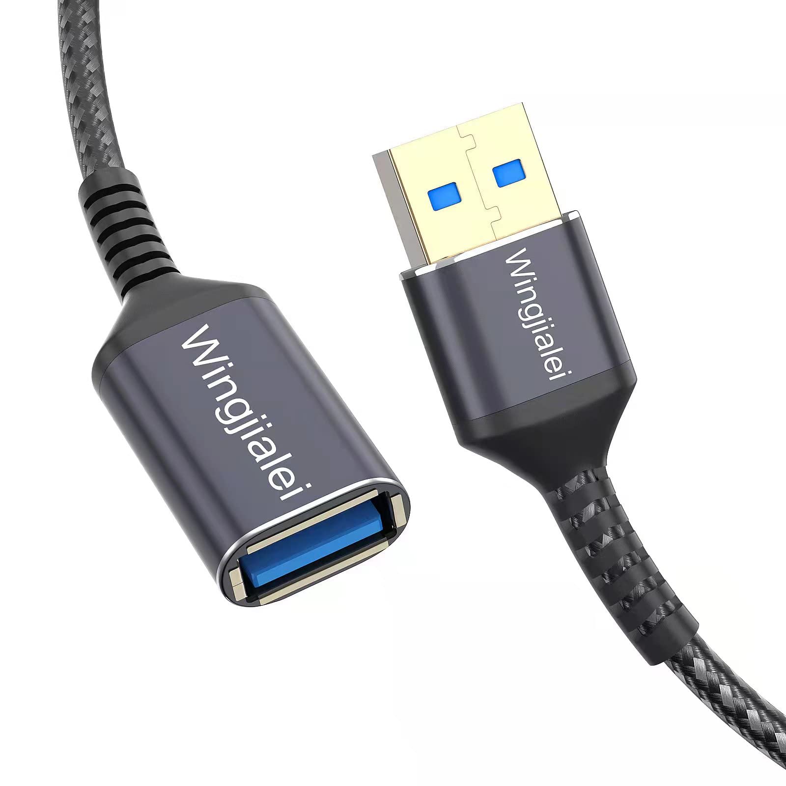 USB 3.0 Extension Cable 4FT - High Speed Male to Female USB Extension Cord for Printer, Keyboard, Flash Drive, Hard Drive, Camera, Playstation, Webcam & Projector - Perfect for Home Office, Gaming Setup & Multimedia Devices