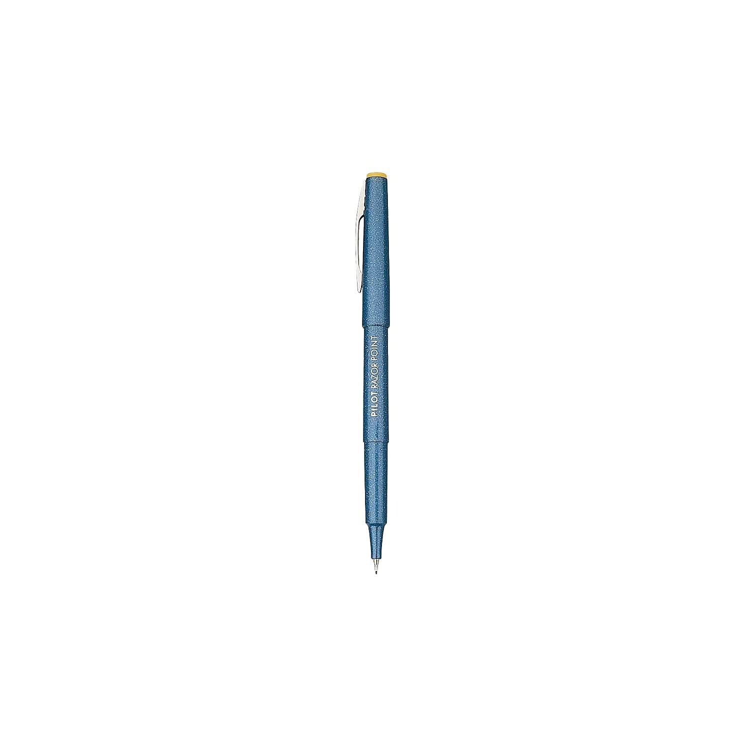 PILOT Razor Point Fine Line Marker Pens - Ultra-Fine 0.3mm Blue Ink - 12-Pack (11004) - Perfect for Art, Calligraphy, Note Taking & Detailed Sketching