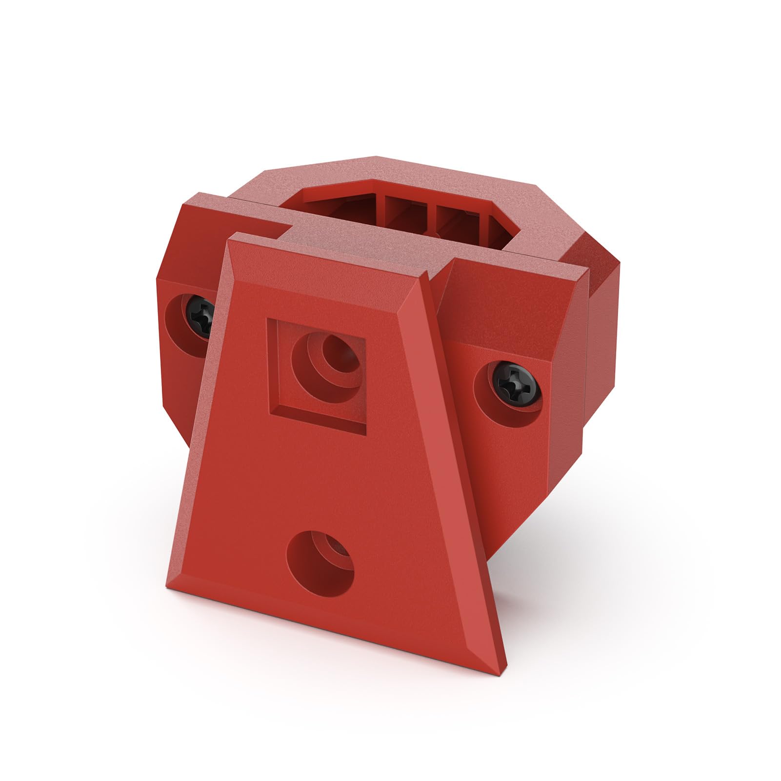 Heavy Duty Tool Pouches Mounts Replacement for Tool Boxes - Corner Rail, Side Clip & Hub Adapter (Red) - Perfect for Workshop, Garage & Job Site Organization
