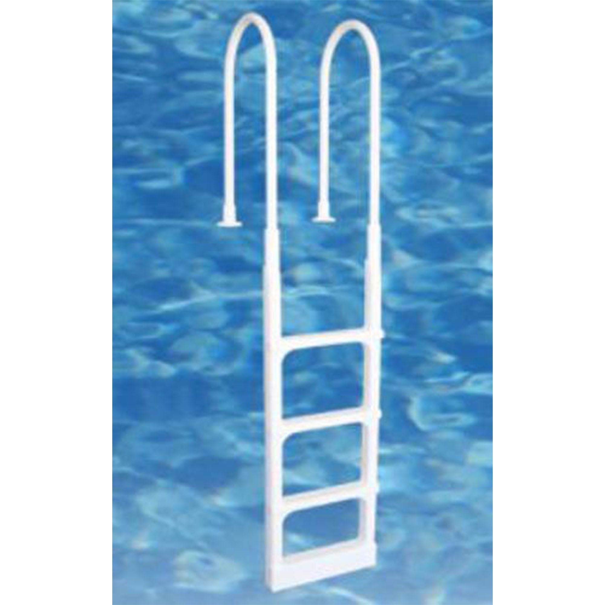 Large Pool Step Ladder Guard Mat Accessory - Gray | ProSeries Above Ground Swimming Pool Step Ladder - White | Durable Safety Solution for Inground & Above Ground Pools | Perfect for Backyard, Vacation Homes & Community Pools