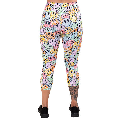 Posi Vibes High Waist Yoga Leggings for Women - Comfortable Workout Pants with Pockets - Perfect for Yoga, Running, Gym & Lounge