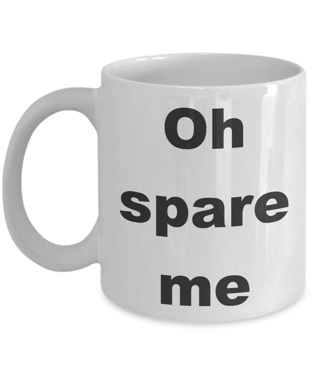 Bowling Addict Coffee Mug - 'Oh Spare Me' Funny 11 oz White Ceramic Cup - Perfect for Bowling Enthusiasts & Coffee Lovers at Home or Office