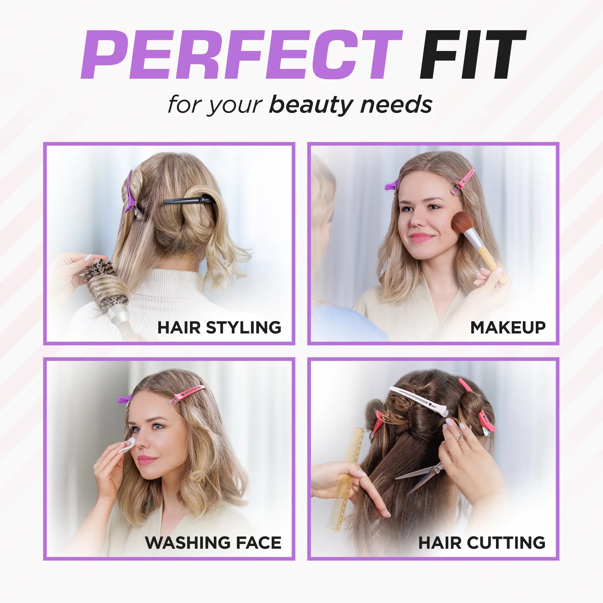 Stylish Hair Clips for Women - Non-Slip Hair Accessories for Ponytails, Braids & Updos - Perfect for Daily Wear, Parties & Weddings