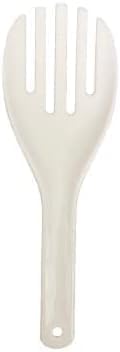 White Jumbo Large Plastic Rice Paddle Spatula - 10.63