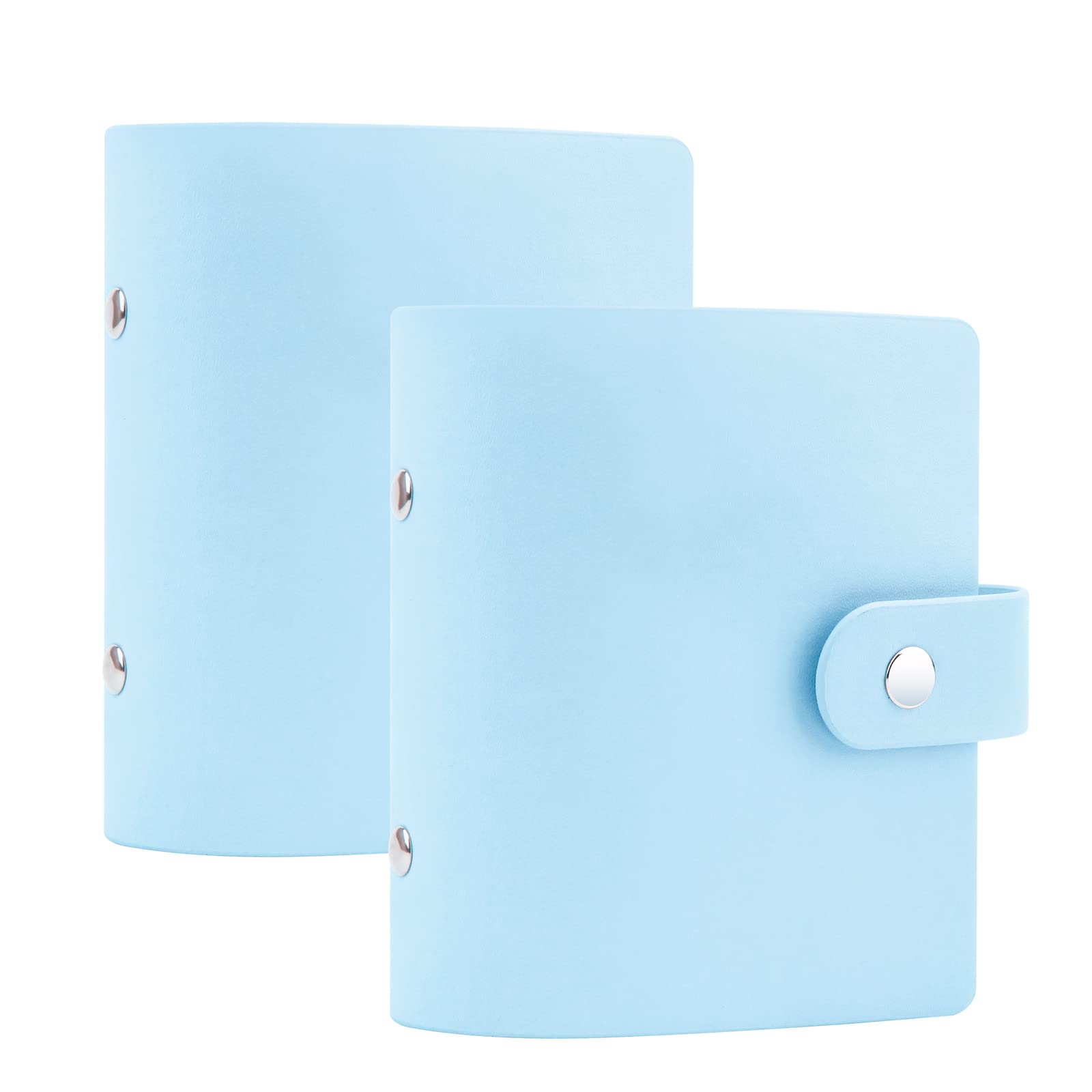 52-Pocket Small Photo Album for Fujifilm Instax Mini, Polaroid Snap & Z2300 - Holds 2x3 Instant Photos (Blue, 2-Pack) - Perfect for Travel Memories, Baby Photos & Party Snapshots