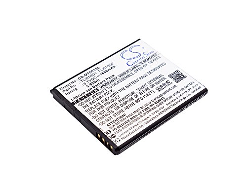 1600mAh 3.7V Replacement Battery for One Pop 3 5.0 & One Link Y858 Series - Compatible with OT-5038X/D5/E/A/D, TLi018D2/D1 Models | Perfect for Smartphone Power Replacement & Extended Usage at Home, Work or Travel