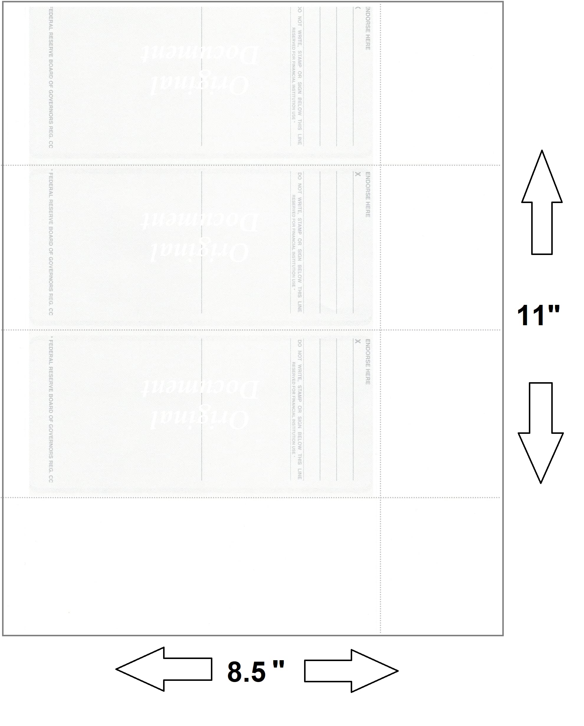 Blank Personal Wallet Checks 3 on a Page - 100 Sheets (300 Checks) Gold Diamond Design - Compatible with VersaCheck, QuickBooks, Quicken & Laser Printers | Perfect for Small Business Accounting, Bill Payments & Personal Finance Management