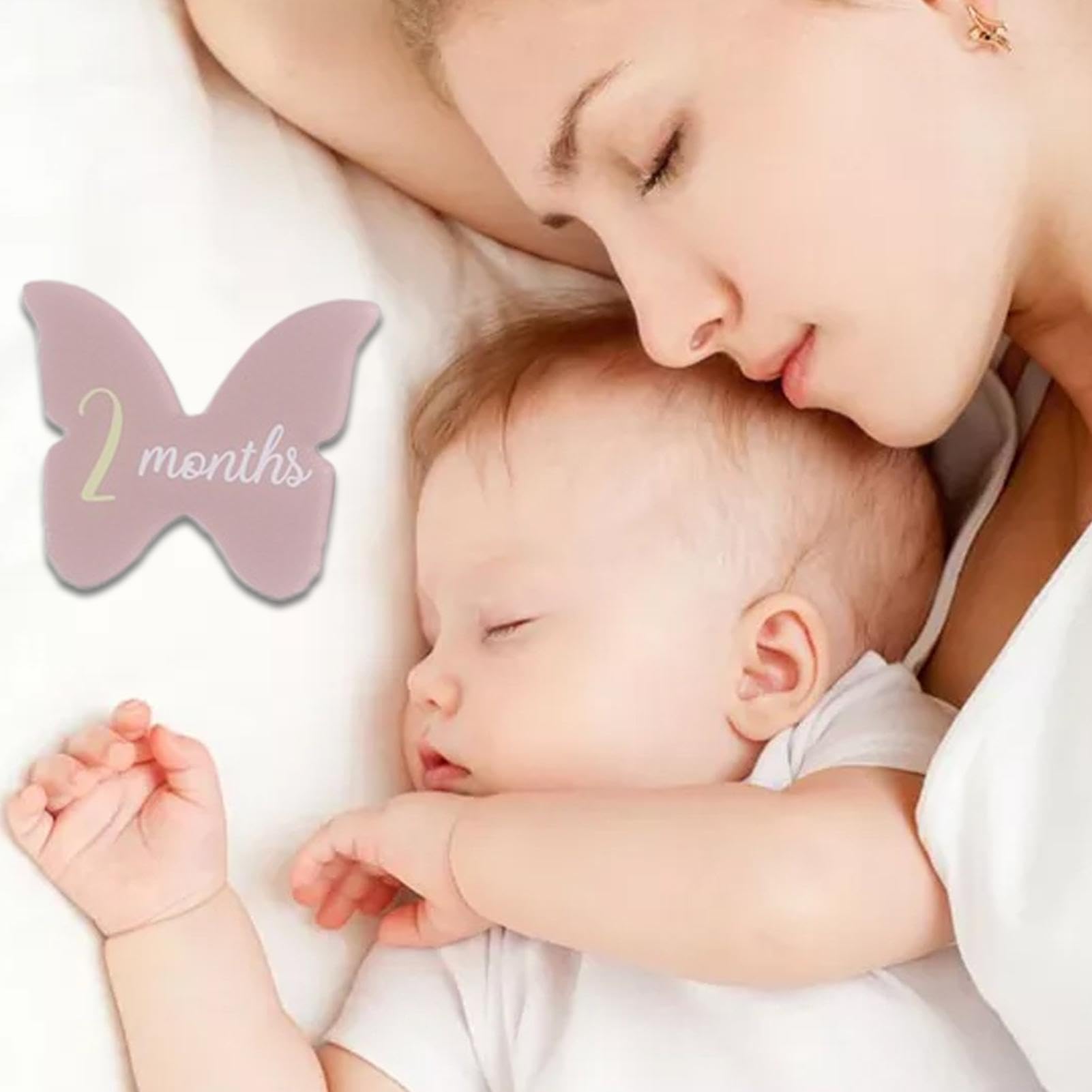 Acrylic Baby Growth Card - Elegant Newborn Photography Prop for Welcome & Hello Signs | Document Your Baby's Milestones | Perfect for Newborn Photo Shoots, Baby Showers & Nursery Decor