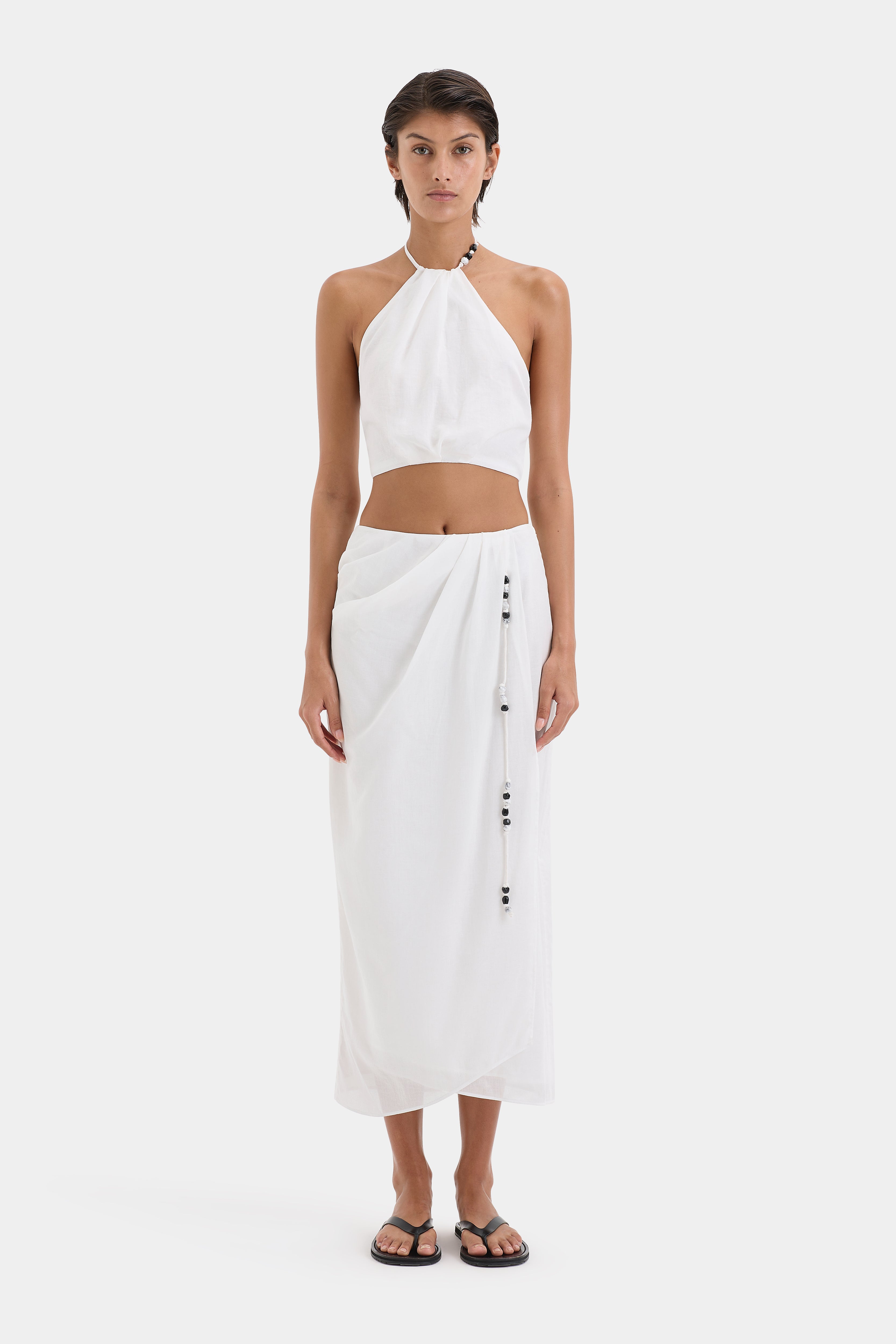 Azura Midi Skirt for Women - Flowy A-Line Summer Skirt with Pockets | Perfect for Casual Outfits, Beach Vacations & Date Nights