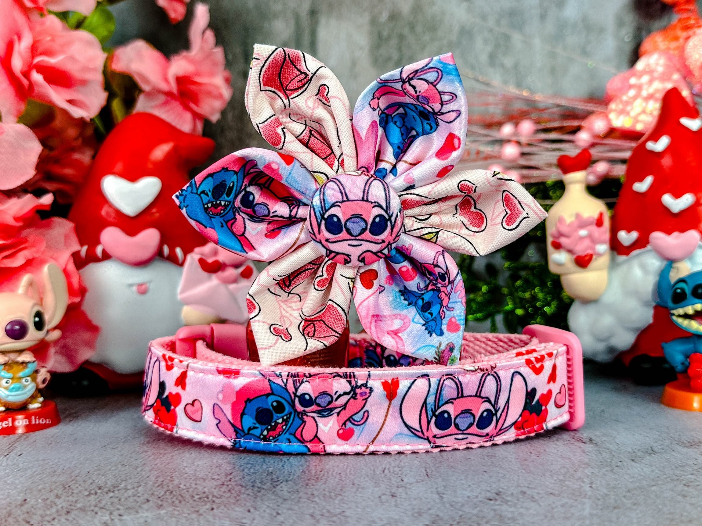 Valentine's Day Dog Collar with Flower - Cute Pet Accessory for Small & Medium Dogs - Perfect for Valentine's Day, Date Night & Special Occasions
