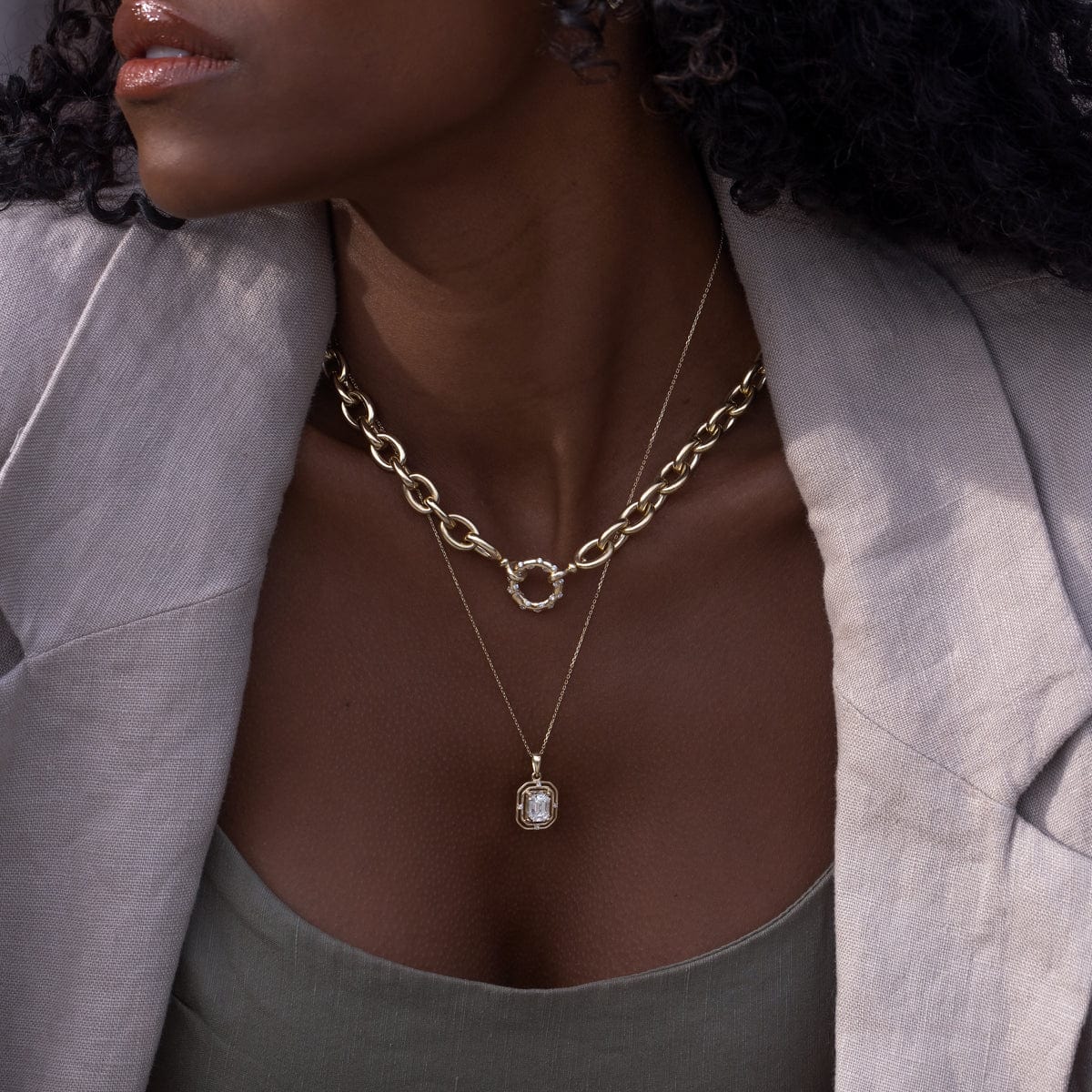 Elegant Aria Necklace for Women - Sterling Silver Pendant with Cubic Zirconia - Perfect for Weddings, Anniversaries & Special Occasions