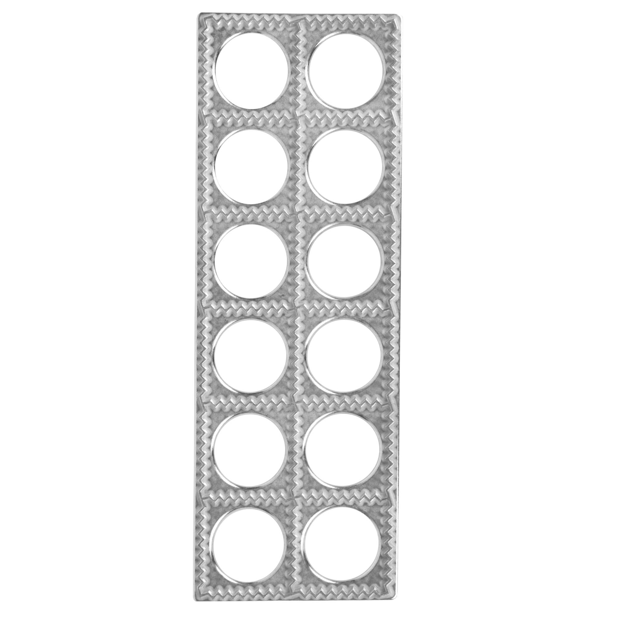 O'Creme 2-Inch Stainless Steel Ravioli Maker Pasta Press - 12 Square Cavities for Homemade Italian Dumplings | Perfect for Kitchen, Restaurant & Gift Giving