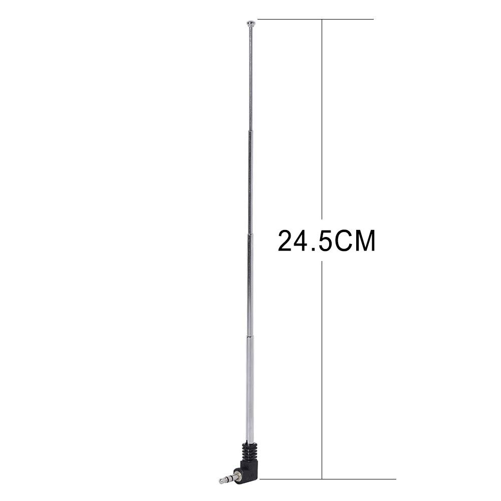 Bingfu 2-Pack Mini FM Radio Antenna 3.5mm Male Telescopic Antenna for Portable Radios, Home Stereo Receivers & Bose Systems - Enhance Indoor/Outdoor FM Signal for Clear Audio (Ideal for Home Theater, Car Audio & Emergency Radio Use)