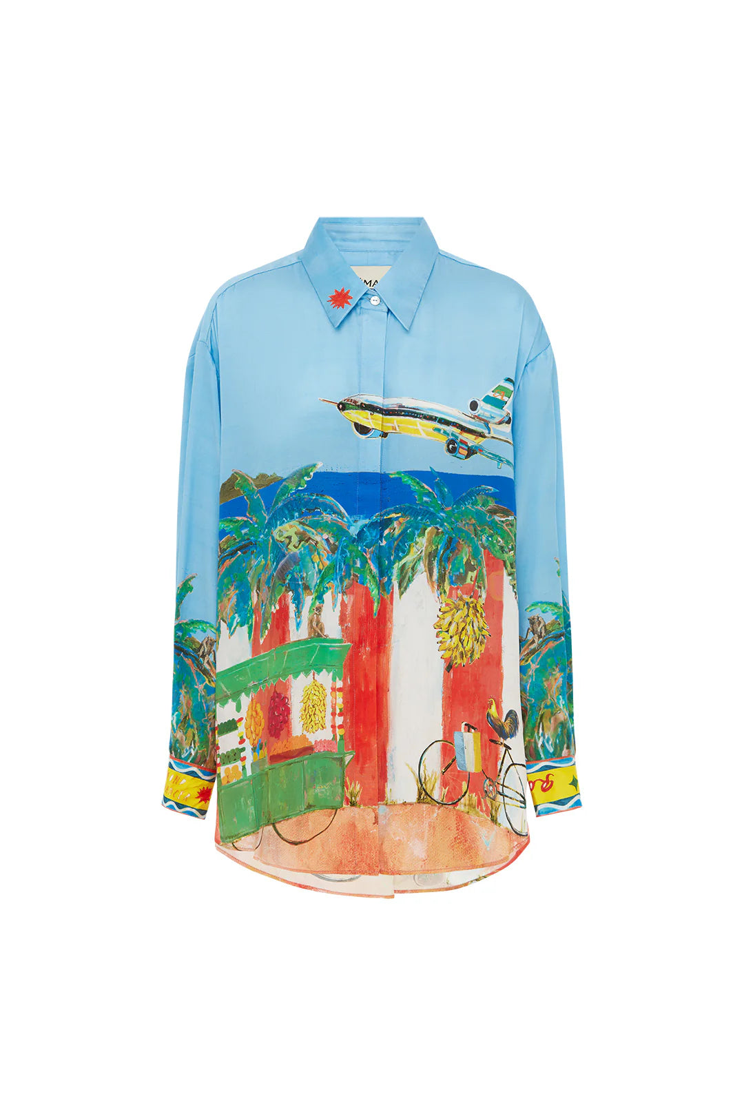 All Aboard Silk Shirt for Women - Elegant Long Sleeve Blouse for Work, Party & Special Occasions