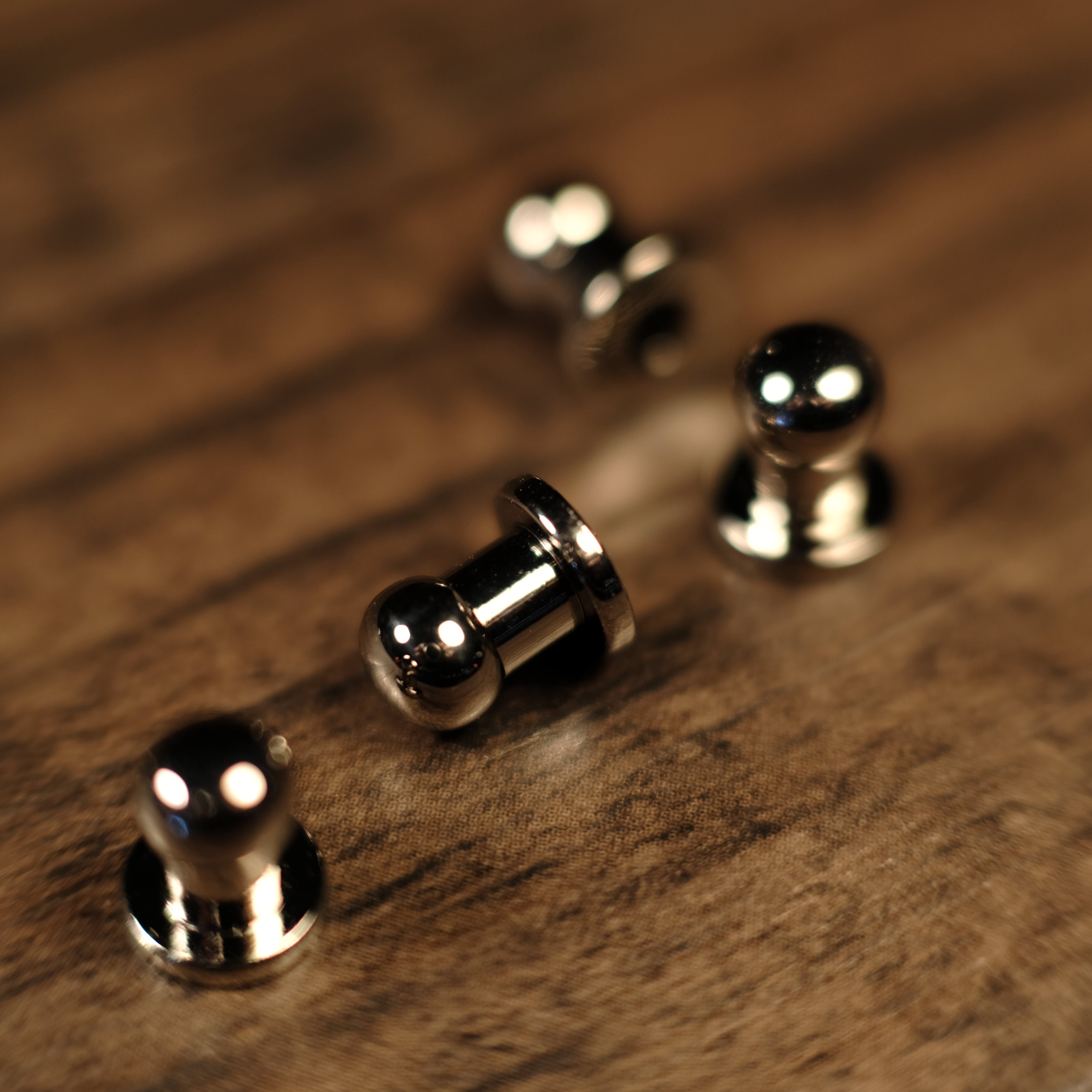 Nickel Plated Collar Button Stud B16 - Premium Shirt Accessory for Formal & Business Attire
