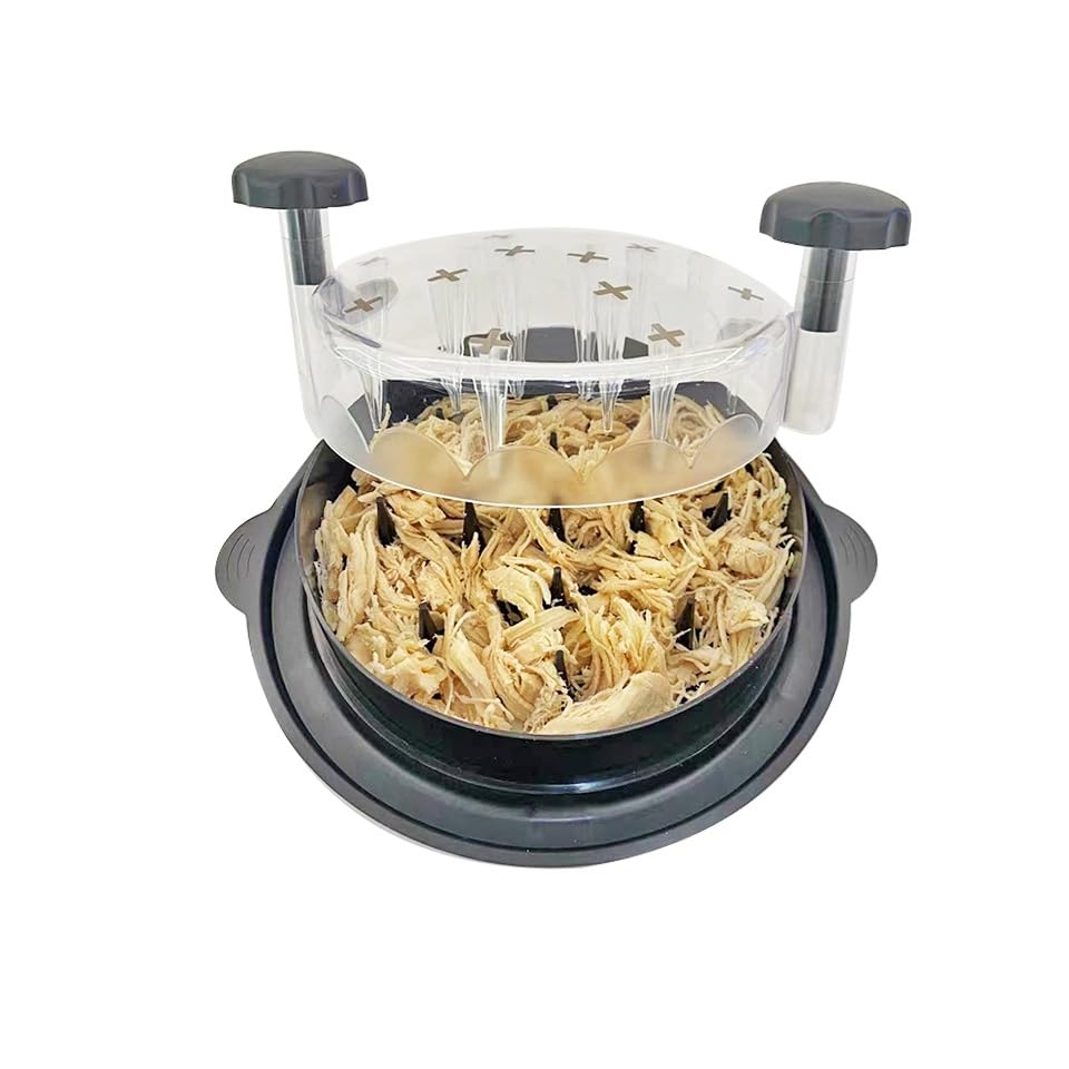 Premium Transparent Meat Shredder Claws - Heavy Duty Chicken Shredder Tool, Pulled Pork Shredder, Meat Grinder for BBQ, Cooking & Meal Prep - Ergonomic Kitchen Gadget for Shredding Chicken Breast, Beef & More (CHISHR01, Small, Black) - Perfect for Home Chefs, BBQ Parties & Meal Prepping