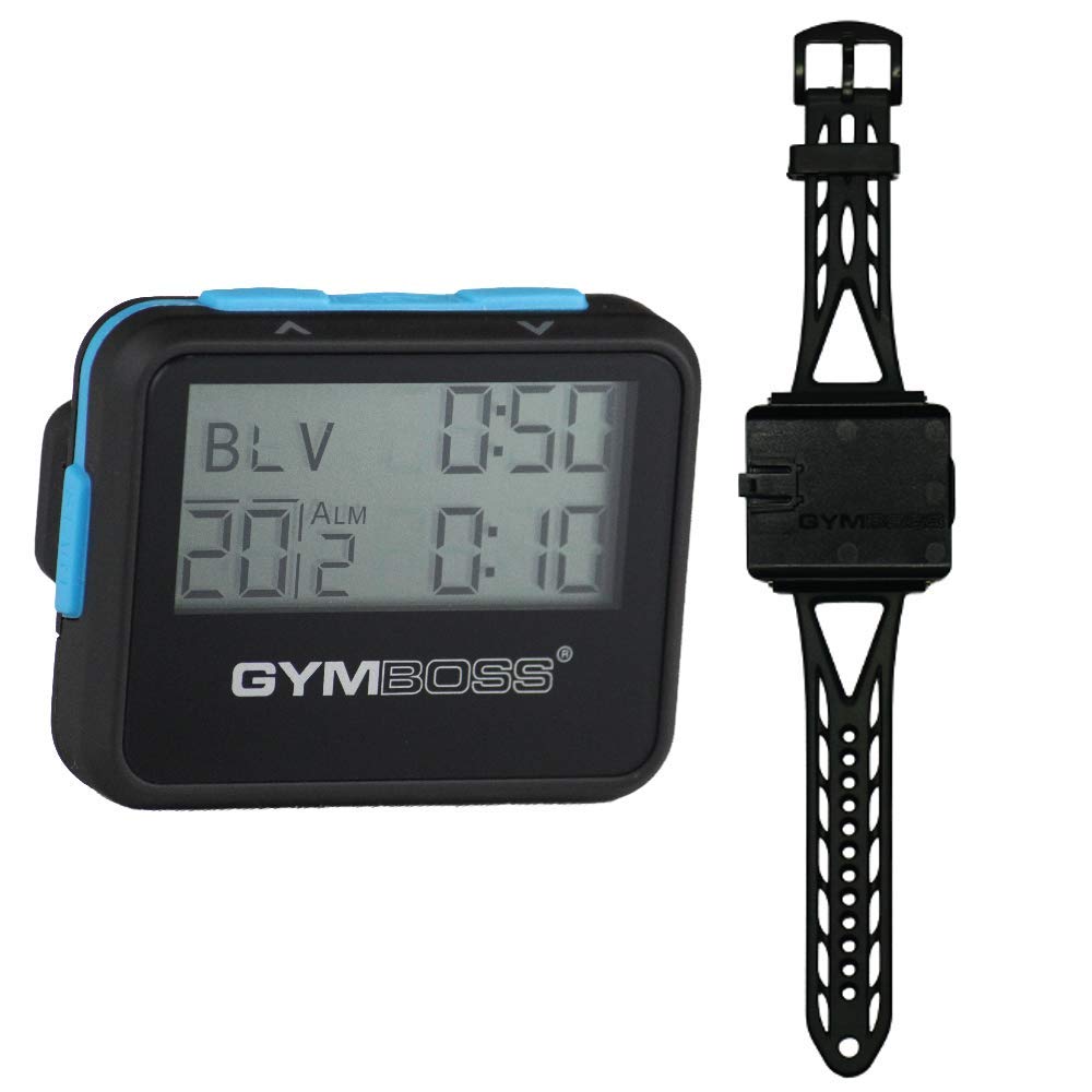 Gymboss Interval Timer & Stopwatch with Watch Strap Bundle - Perfect for Workouts, HIIT, Running & Fitness Training