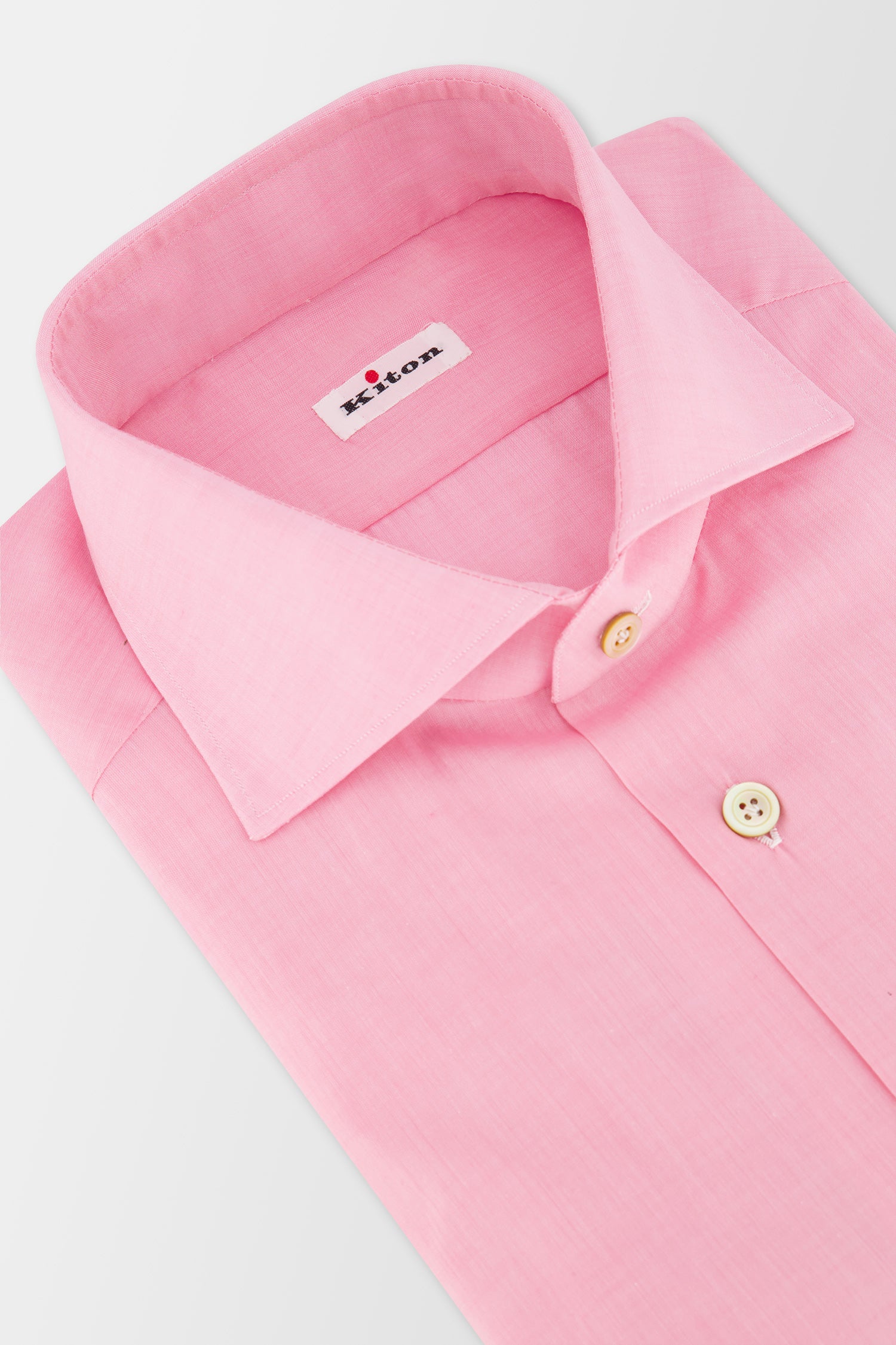 Premium Kiton Pink Dress Shirt for Men - Slim Fit Luxury Cotton Business Casual Shirt - Perfect for Office, Weddings & Formal Events