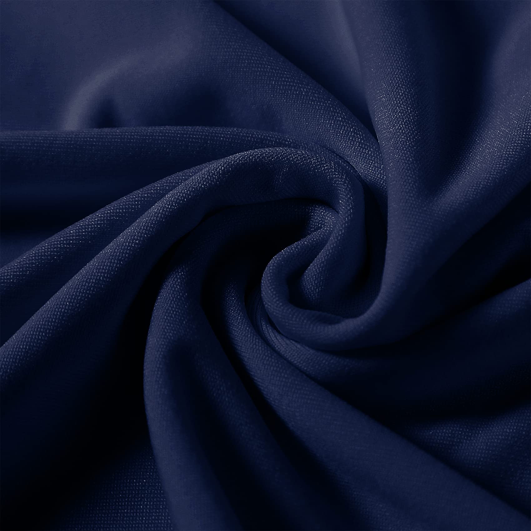 12PCS Spandex Stretch Chair Covers - Washable Removable Elastic Dining Chair Slipcovers for Living Room, Party, Wedding, Banquet & Hotel Events (Navy Blue) - Perfect for Home Decor & Event Seating Protection