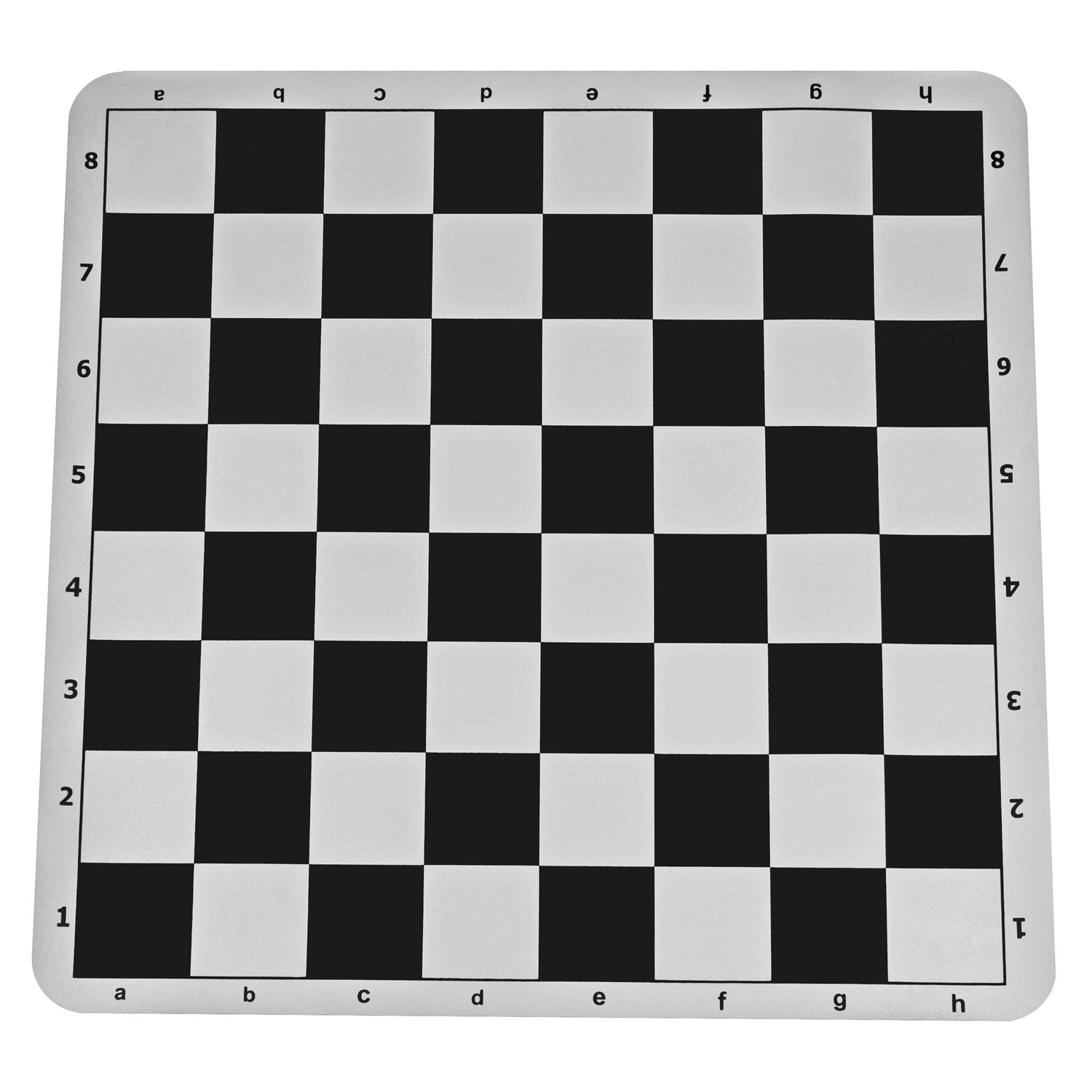 Premium Black Silicone Chess Mat - Non-Slip, Foldable Game Board for Chess, Checkers & Strategy Games | Perfect for Home, Office, Travel & Tournament Play