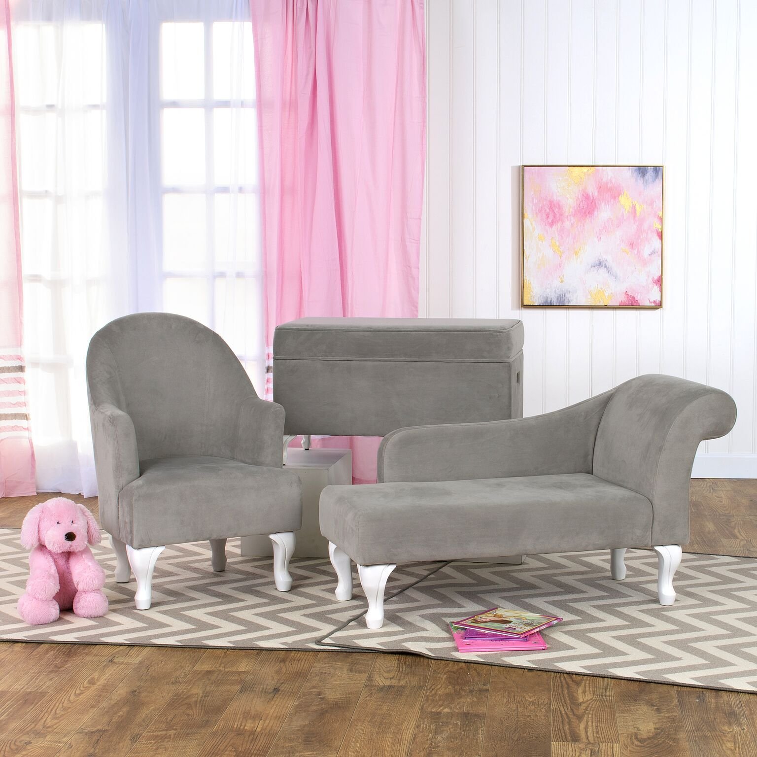 Homepop Upholstered Storage Bench - Large Grey Decorative Furniture for Living Room, Bedroom & Entryway | Stylish & Functional Home Decor