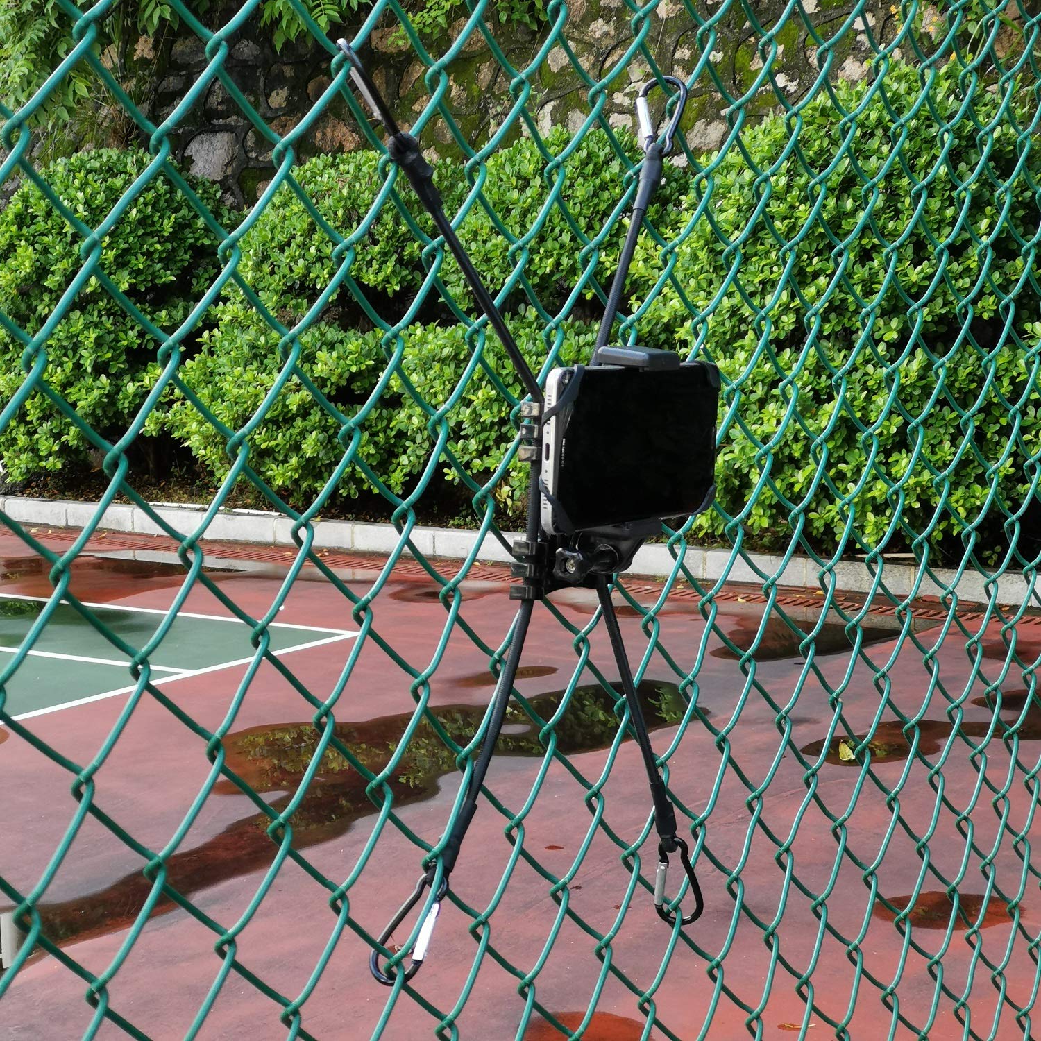 GoPro & Smartphone Chain Link Fence Mount - Universal Camera Holder for Baseball, Softball, Tennis Games - Perfect for Recording Sports Action & Outdoor Activities