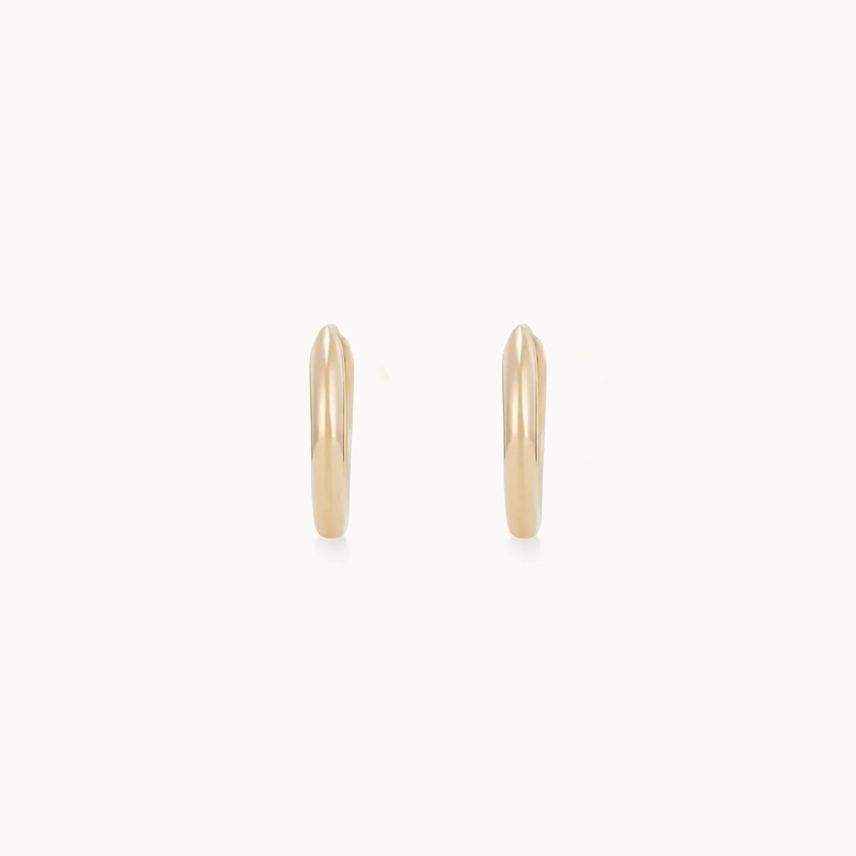 14K Yellow Gold Hoop Earrings - Small Perfect Everyday Hoops for Women | Ideal for Work, Date Night & Casual Wear