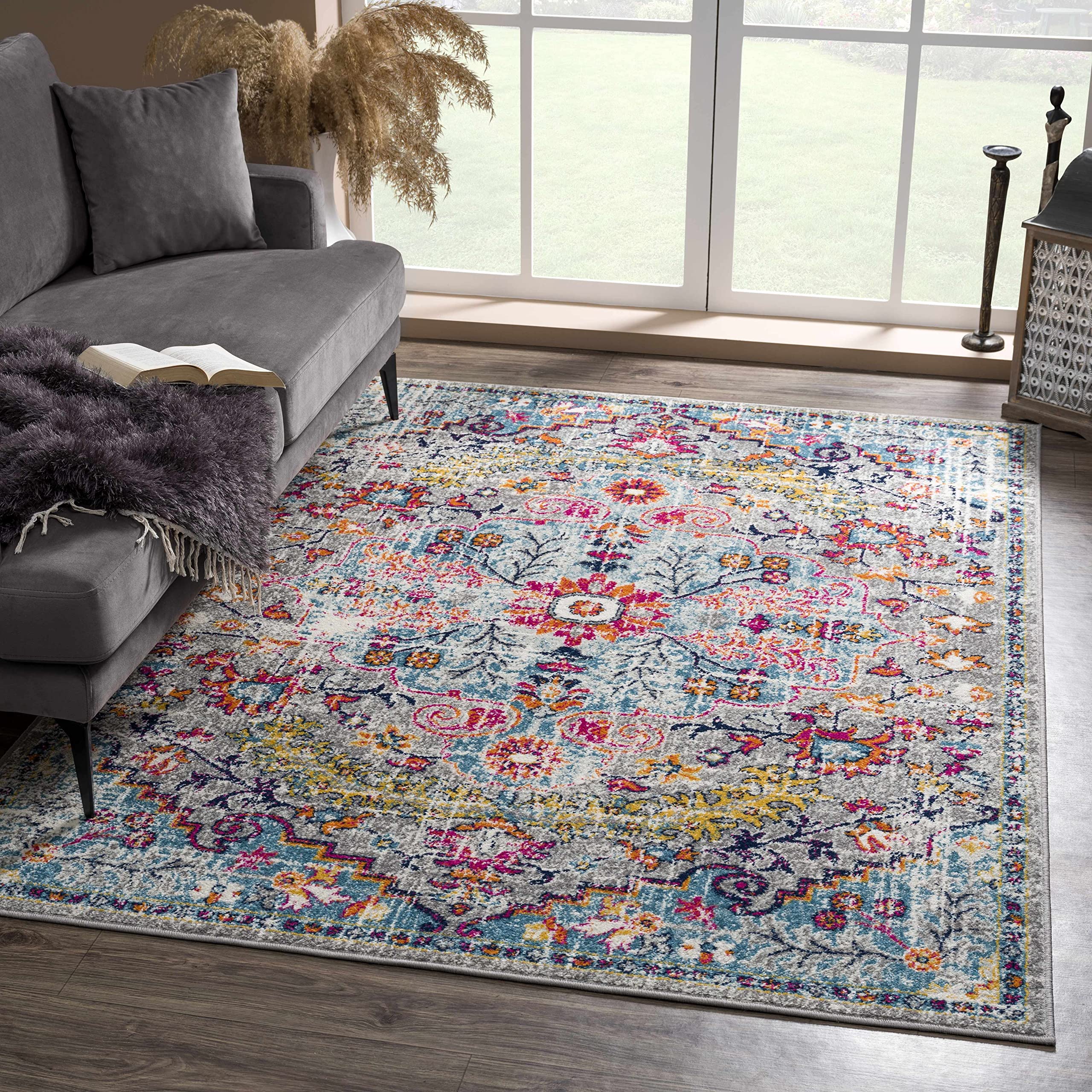 Premium Hauteloom Delanson Traditional Area Rug for Living Room & Bedroom - 9' x 12'6
