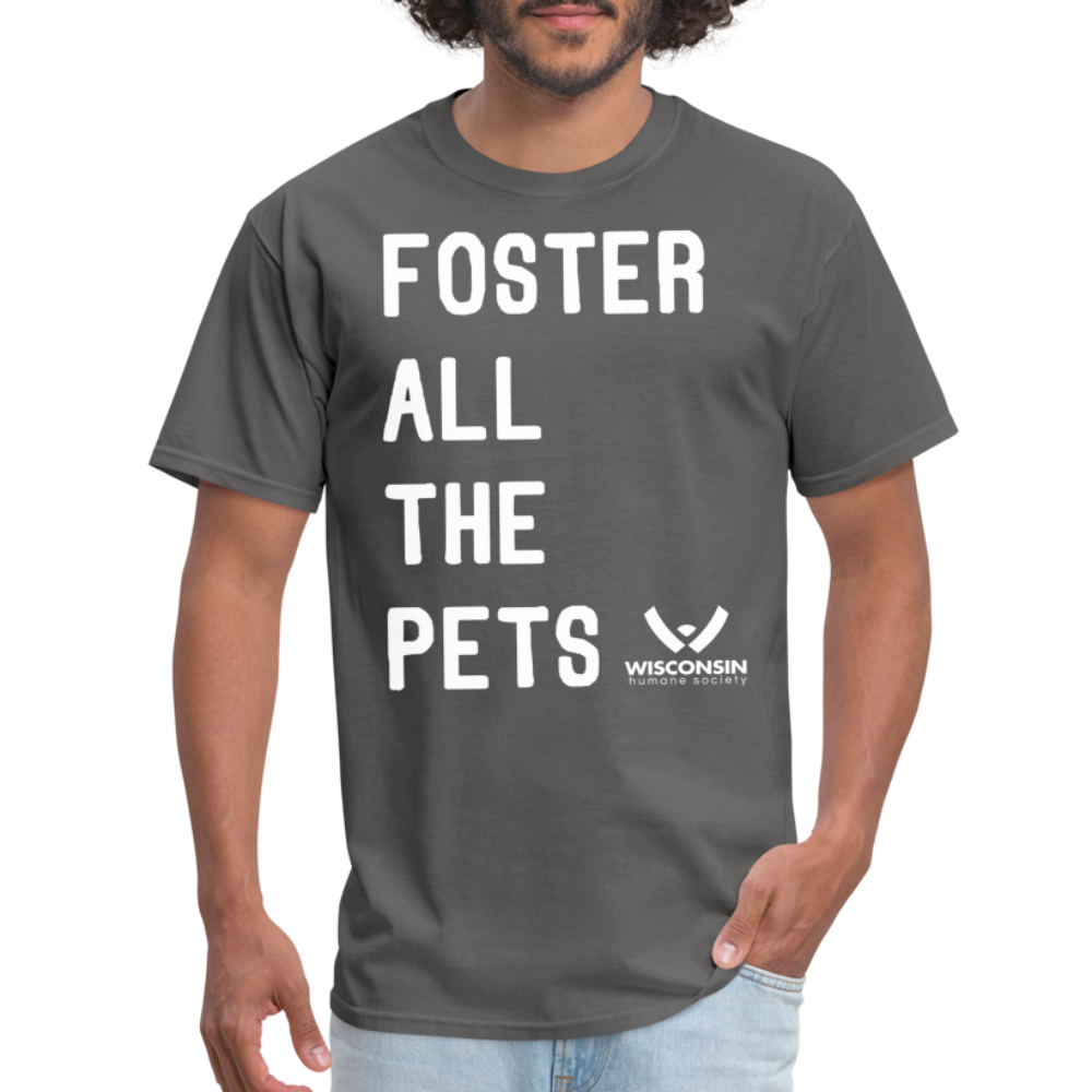 Foster All the Pets Classic T-Shirt - Comfortable Cotton Pet Lover Tee for Animal Rescue Support - Perfect for Volunteering, Fundraisers & Pet Adoption Events