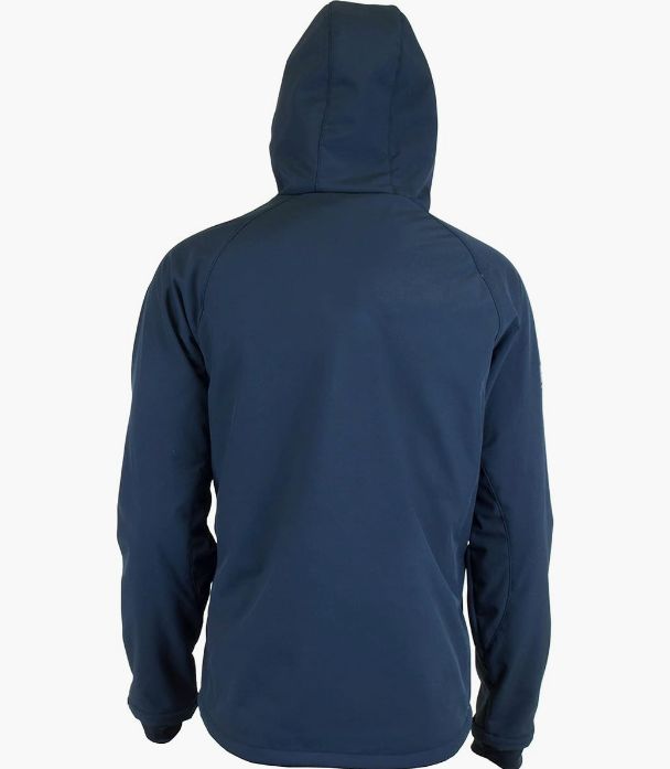 Blackfish Men's Gale Softshell Pullover Jacket - Windproof & Water-Resistant Winter Hoodie for Outdoor Activities (Black/Black, XX-Large) - Perfect for Hiking, Camping & Cold Weather Adventures