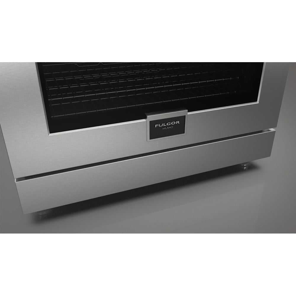 Fulgor Milano 36-inch 400 Series Accento Dual Fuel Range - Stainless Steel (F4PDF366S1) | Professional Gas & Electric Stove for Modern Kitchens