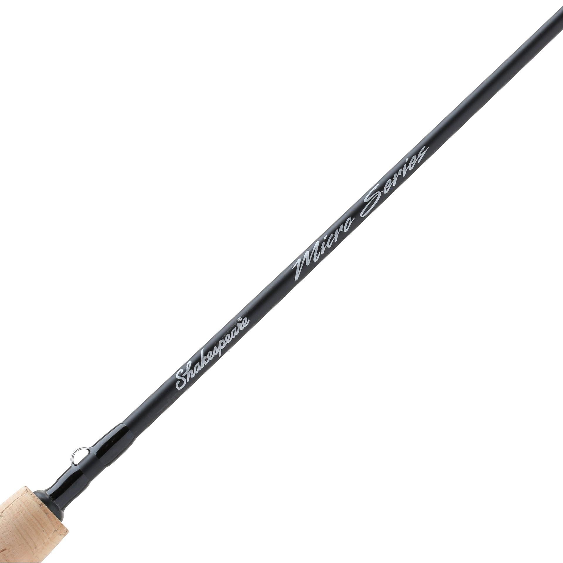 Micro Series Spinning Fishing Rod and Reel Combo - Lightweight Graphite Freshwater/Saltwater Fishing Gear for Bass, Trout, Salmon - Perfect for Shore Fishing, Boat Angling & Travel