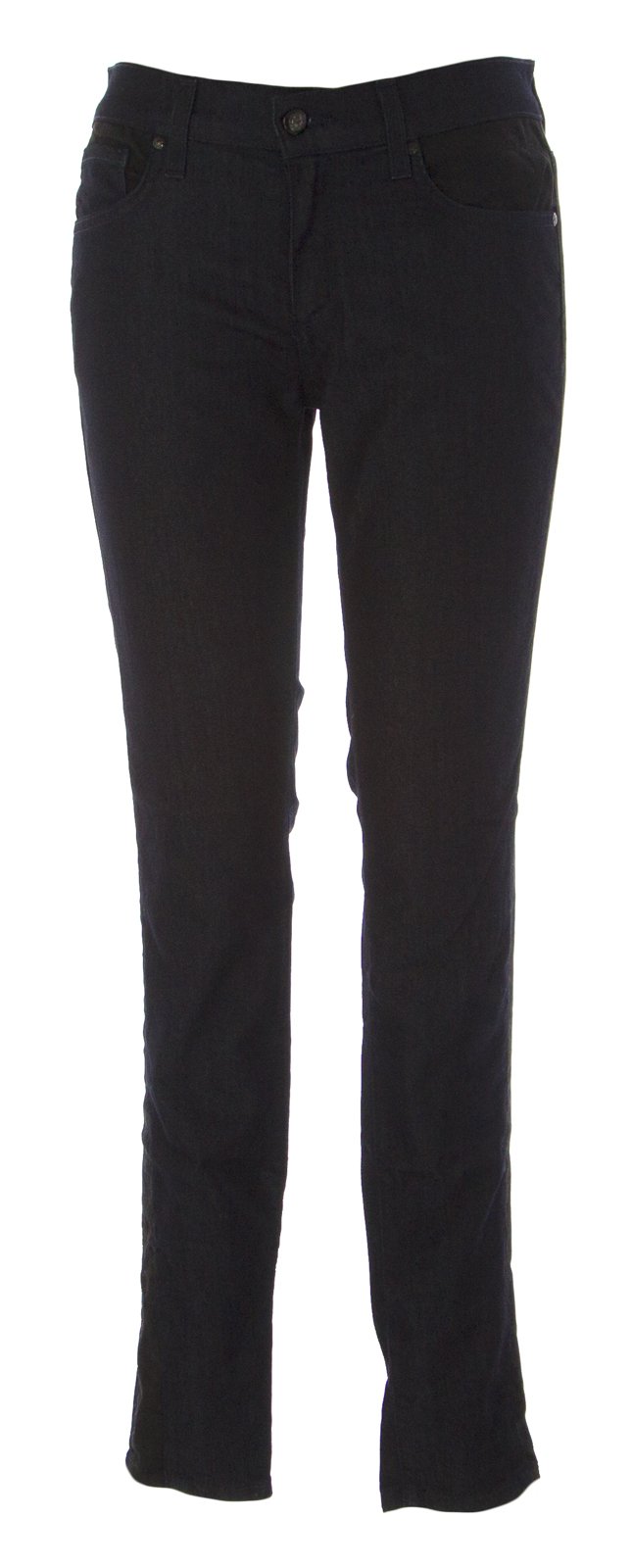 Anlo Women's Slim Fit 5 Pocket Jeans - Blue & Black Washed Denim Pants for Casual Wear, Work & Everyday Outfits