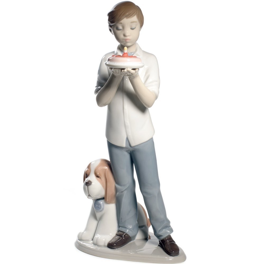 Lladro A Birthday Wish Porcelain Figurine - Handcrafted Collectible for Birthdays, Anniversaries & Home Decor | Perfect Gift for Her