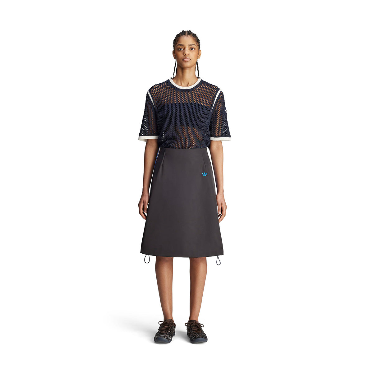 Wales Bonner Women's Black Satin Skirt - Elegant & Stylish for Evening Parties, Date Nights & Special Occasions