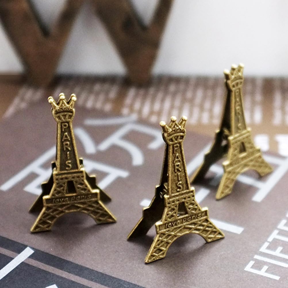 12Pcs Eiffel Tower Place Card Holders - Elegant Table Number & Photo Holders for Wedding, Party, Home & Office Decor | Perfect for Name Cards, Memo Clips & Event Seating