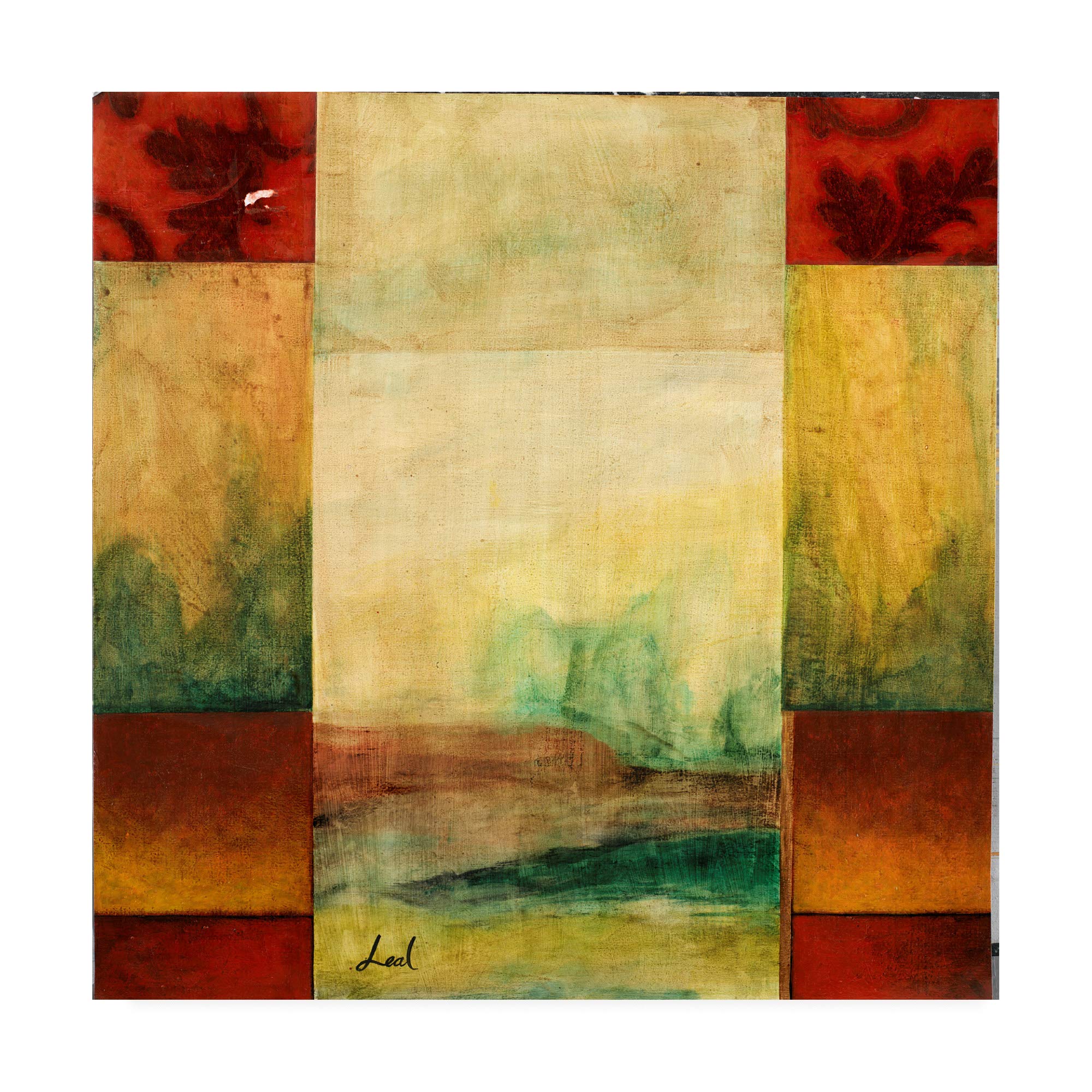 Pablo Esteban Watercolor Landscape Art Print - 24x24 Inch Premium Wall Decor for Living Room, Bedroom & Office | Trademark Fine Art Collection