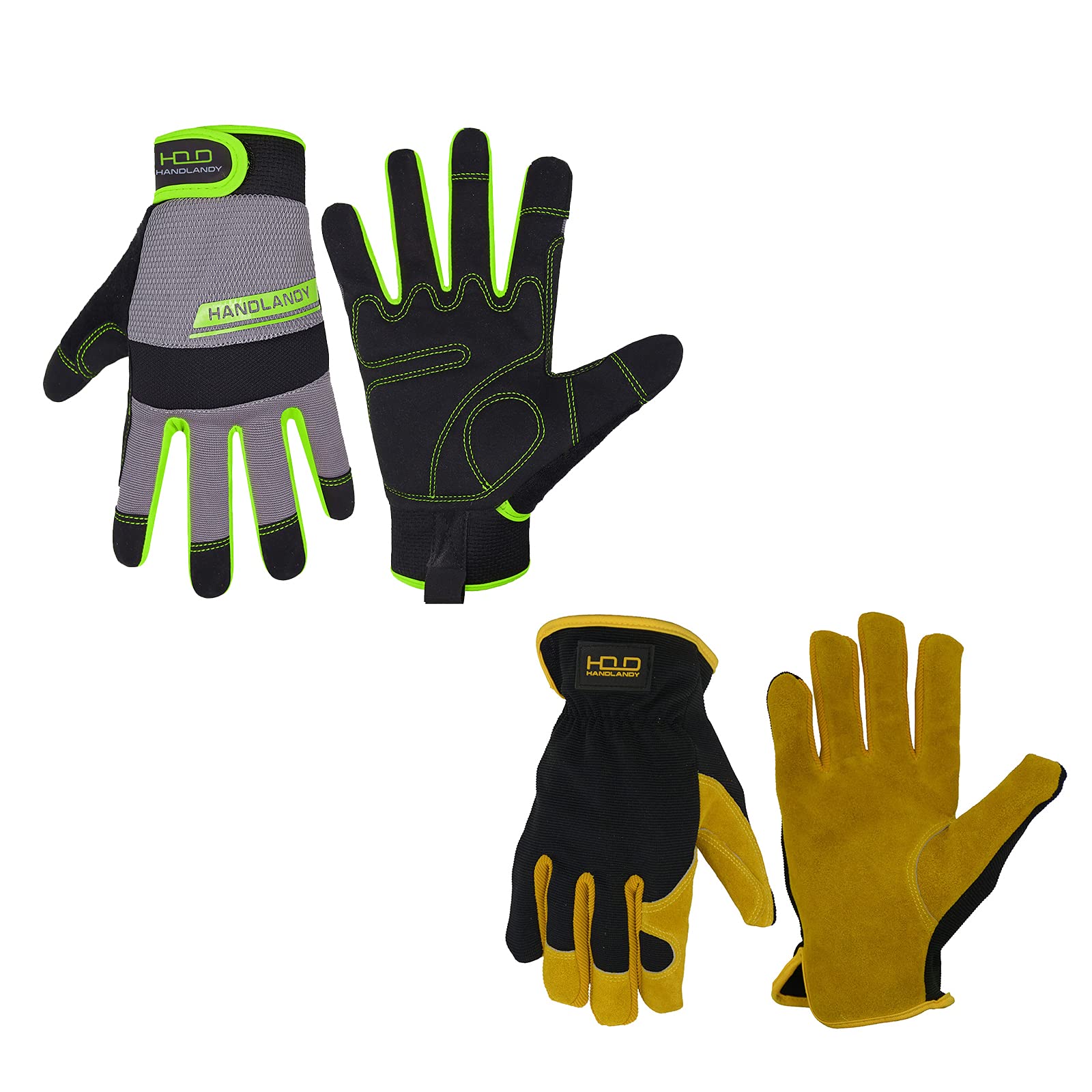 Premium Leather Gardening & Utility Work Gloves for Men & Women - Durable, Comfortable, Large Size - Ideal for Landscaping, Farming, and Outdoor Chores
