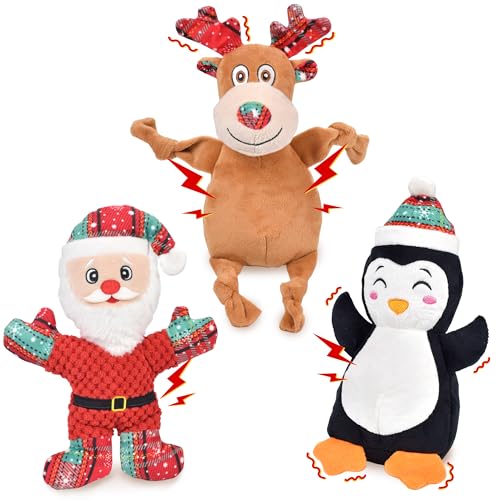 3 Pack Dog Christmas Toys
