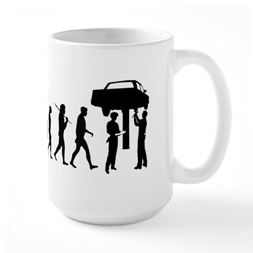 White - Auto Mechanic Large Mug