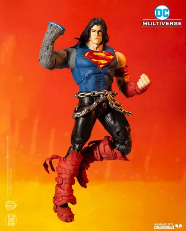 DC Multiverse Dark Nights: Death Metal Superman 7-Inch Action Figure - Collectible DC Comics Superhero Toy for Display & Play - Perfect for Fans, Collectors & Gift Giving