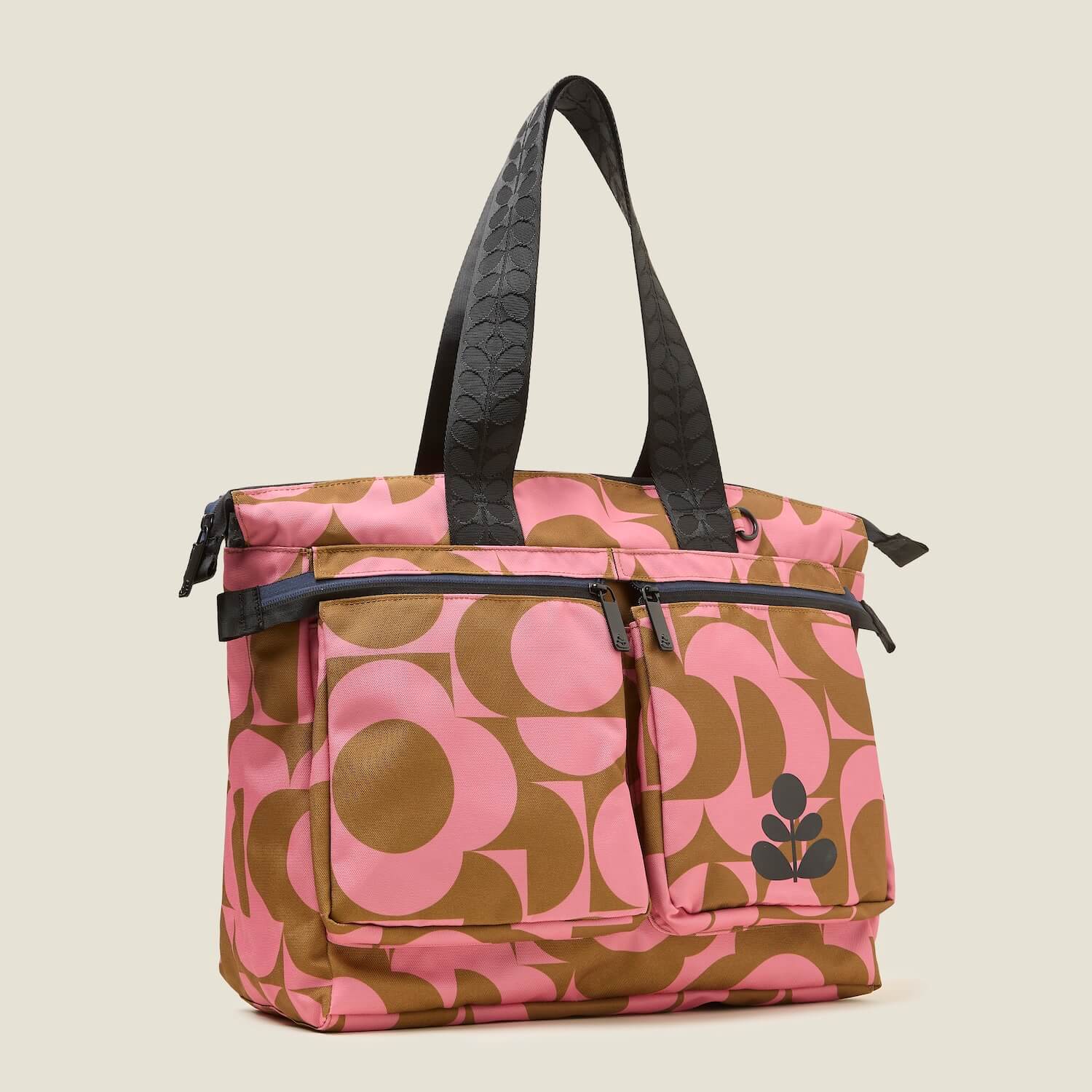 Axis Tote Bag - Flower Prism Marshmallow Print Fashion Handbag for Women | Trendy Shoulder Bag for Work, Shopping & Travel
