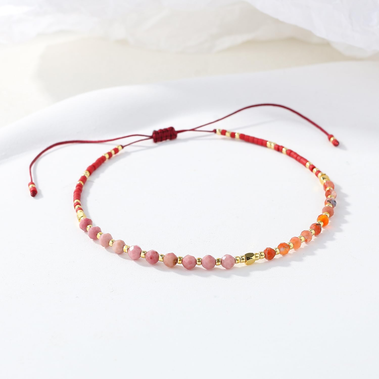 Bohemian Crystal Beaded Bracelet for Women - Handmade Miyuki Seed Bead Woven Friendship Bracelet - Perfect for Gifts, Boho Jewelry, and Everyday Wear